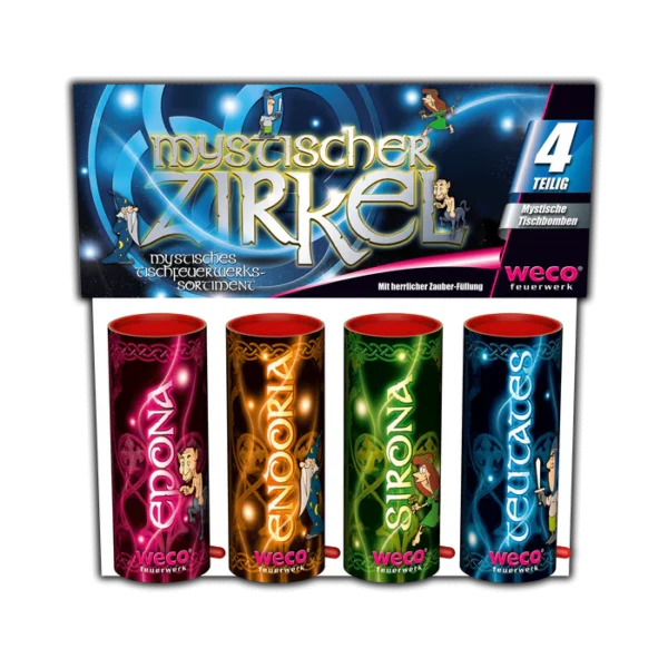 Mystischer Zirkel Tischfeuerwerk 4 Teile