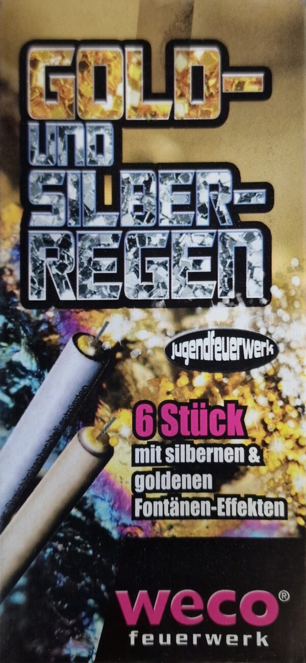 Gold- und Silberregen - 6 Stück - Weco