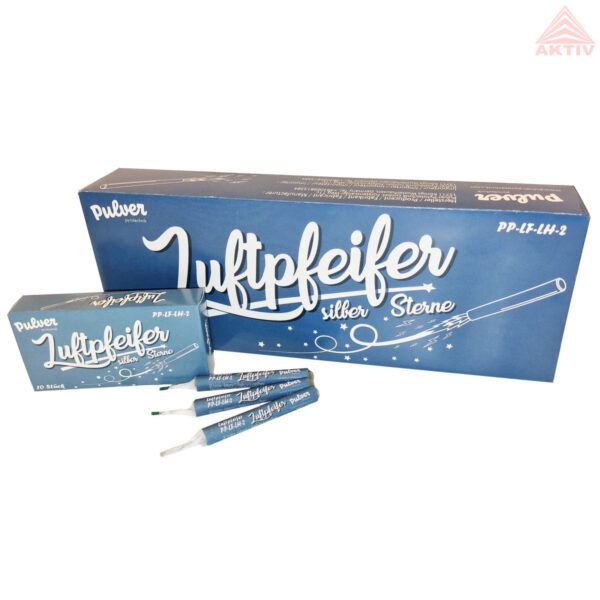 Luftpfeifer Luftheuler 10er-Schachtel silber - Pulver